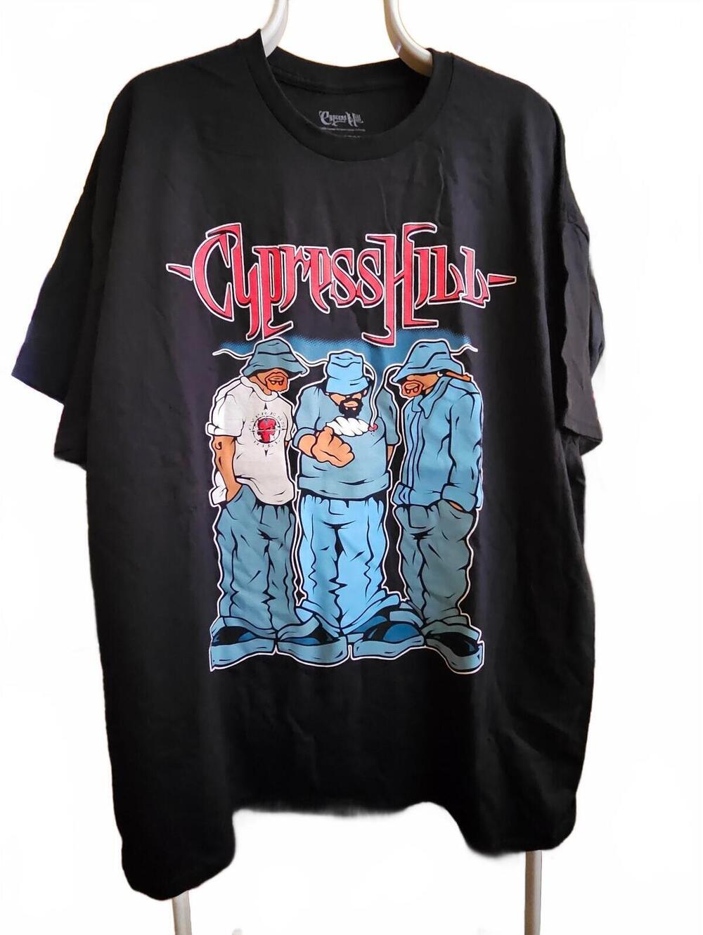 New - Cypress Hill Mens T-Shirt Size XXL Black Short Sleeve Hip Hop Rap NWOT